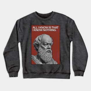 Socrates Quote Crewneck Sweatshirt